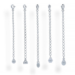 P-CL-387Z EXTENSION Chain Silver 925 GOLD-PLATED