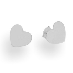 PCS-489 Silver teddy bear earrings - silver 925