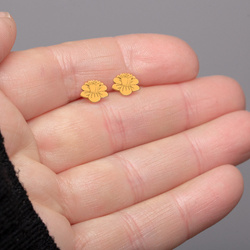 SZT-704 Silver earrings JONQUIL FLOWER - SILVER 925