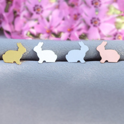 SZTp-423B Silver bunny earrings - silver 925 rhodium