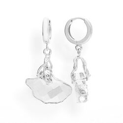 Srebrne kolczyki from Swarovski MIŁORZĄB - SREBRO