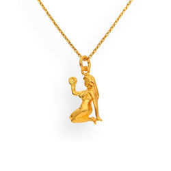 Srebrny naszyjnik ZNAK ZODIAKU PANNA - SREBRO 925