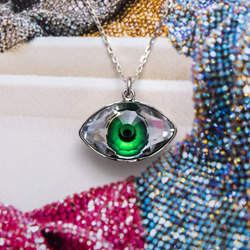 Srebrny naszyjnik OKO SWAROVSKI -  SREBRO pr. 925