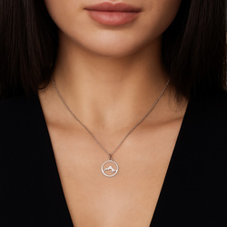 Necklace MOUNTAINS - Sterling Silver 925 Gold Plated