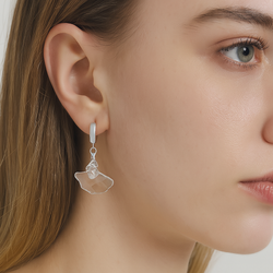 Srebrne kolczyki from Swarovski MIŁORZĄB - SREBRO