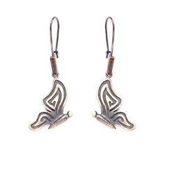 Srebrne kolczyki - Motyle