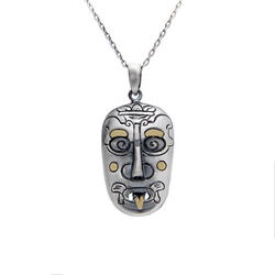 Srebrny naszyjnik MASKA MAJÓW - SREBRO p. 925