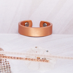 Pierścionek obrączka miedziana magnetyczna r.15-22