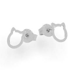 SZT-344A Kolczyki sztyfty KOT KOTEK Srebro pr. 925