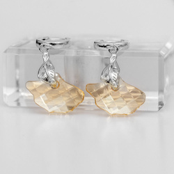 Srebrne kolczyki from Swarovski MIŁORZĄB - SREBRO