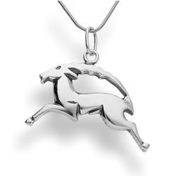 Duża zawieszka znak zodiaku KOZIOROŻEC SREBRO p925