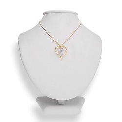 Zawieszka - literka w sercu - T - Srebro pr. 925