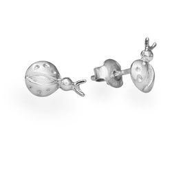 SZT-745 Silver earrings KINGFISHER - Sterling Silver 925