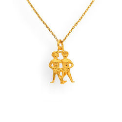 Srebrny naszyjnik ZNAK ZODIAKU BLIŹNIĘTA - p. 925
