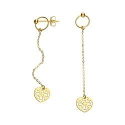 Złote kolczyki ażurowe SERCA SERCE - ZŁOTO pr. 333