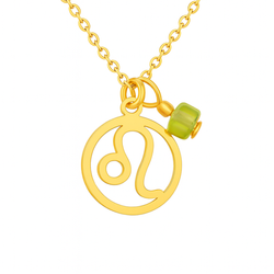 Naszyjnik ZNAK ZODIAKU LEW , OLIWIN - SREBRO p 925