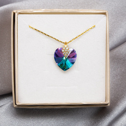Necklace heart Swarovski - silver p. 925