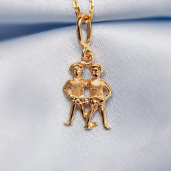 Srebrny naszyjnik ZNAK ZODIAKU BLIŹNIĘTA - p. 925