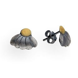 Srebrne kolczyki sztyfty MARGARETKI KWIATKI SREBRO