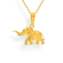 Srebrny naszyjnk SŁOŃ 3D - SREBRO p. 925 złocony