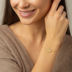 Srebrna bransoletka MOTYLEK MOTYL - SREBRO pr. 925