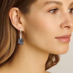 Srebrne kolczyki from Swarovski AMONIT - pr. 925