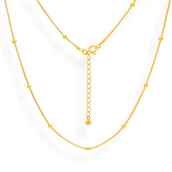 KVZ-019 Łańcuszek WENECJANA  Srebro POZŁACANE 925