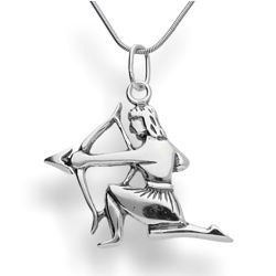 Duża zawieszka znak zodiaku STRZELEC SREBRO p. 925