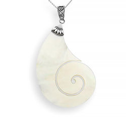 Srebrny naszyjnik MUSZLA - srebro p. 925