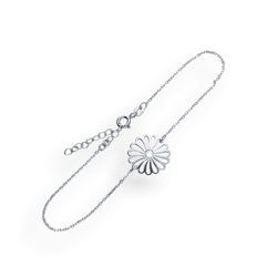 Srebrna bransoletka celebrytka KWIATEK SREBRO 925