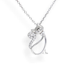 Srebrny naszyjnk KOT KOTEK - SREBRO p. 925 rod