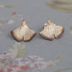 Srebrne kolczyki LIŚĆ MIŁORZĄB - SREBRO 925 Cudo!