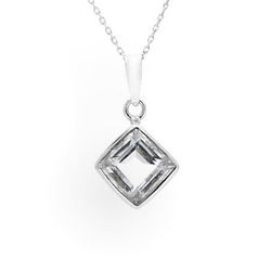 Srebrny naszyjnik - naturalny KRYSZTAŁ  GÓRSKI