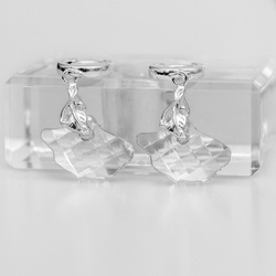 Srebrne kolczyki from Swarovski MIŁORZĄB - SREBRO