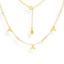 Kolczyki LUNULA i PERŁA naturalna SREBRO - NEW!