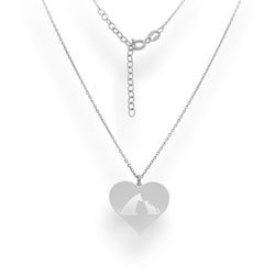 Srebrny naszyjnik KOT ,  PIES - SREBRO pr. 925