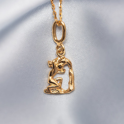 Srebrny naszyjnik ZNAK ZODIAKU WODNIK - SREBRO 925