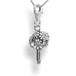 Srebrny charms z Crystals from Swarovski - BUKIET