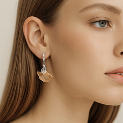 Srebrne kolczyki from Swarovski MIŁORZĄB - SREBRO