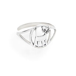 Pierścionek KOT KOTEK - SREBRO p. 925 