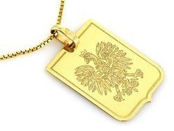 Złota zawieszka - POLSKIE GODŁO ORZEŁ - pr. 585