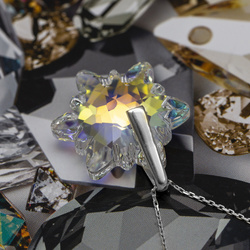 Srebrny naszyjnik SZAROTKA SWAROVSKI -  SREBRO 925