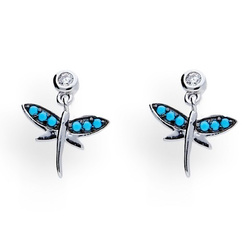 Srebrne kolczyki sztyfty WAŻKI - SREBRO pr. 925