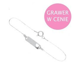 Bransoletka srebrna SRECE - Grawer GRATIS - pr 925