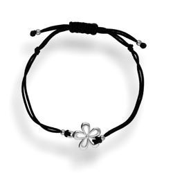 Bransoletka sznurkowa - KWIAT - pr. 925