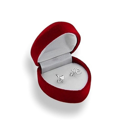 Srebrne kolczyki sztyfty LOVE - SREBRO pr. 925