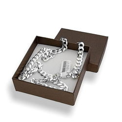 Srebrny Łańcuszek - PANCERKA PL180 - pr. 925