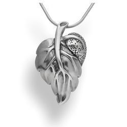 Srebrny naszyjnik LIŚĆ - SREBRO pr. 925