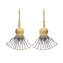 Srebrne kolczyki słońce promyki - serbro p. 925