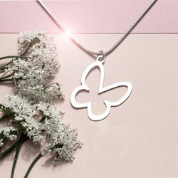 Srebrny naszyjnik MOTYL - SREBRO pr. 925